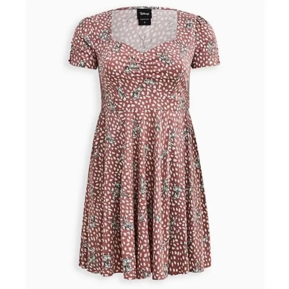 Torrid Bambi Shirred Bodice Skater Dress